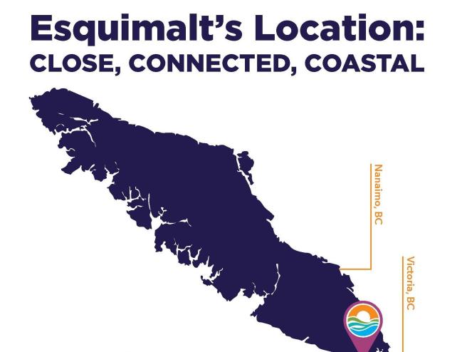 Esquimalt map of the island