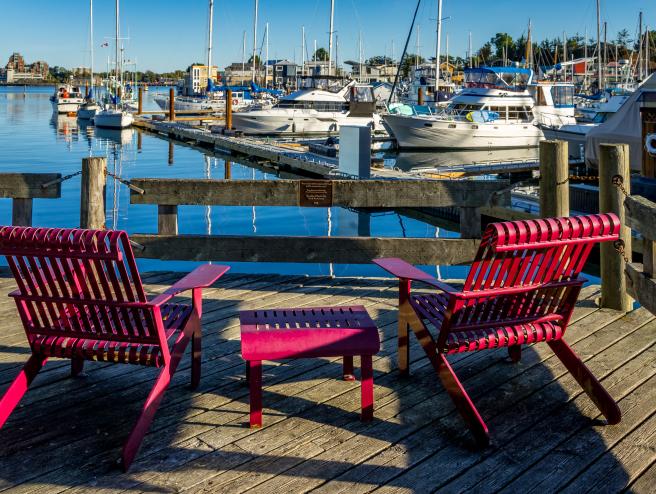 Chairs at west bay marina