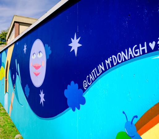 mural at splashpad esquimalt